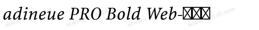 adineue PRO Bold Web字体转换